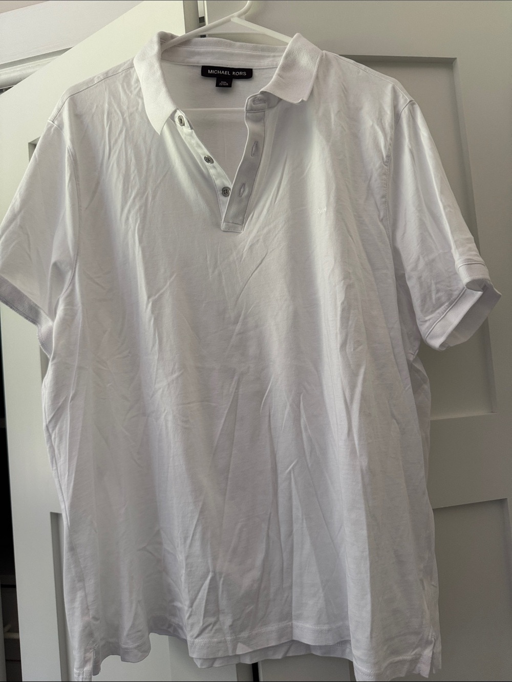Michael Kors Men’s White Short-Sleeve Polo
